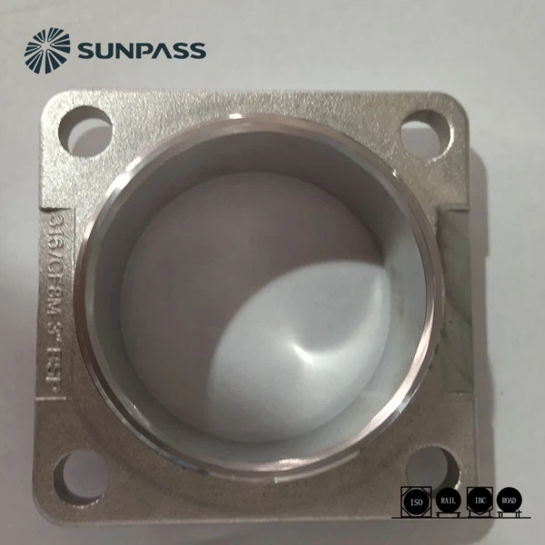 Outlet Square Blind Flange for ISO Tank Container Valve Accessories Transportation of Hazardous Chemicals