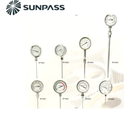 Vertical-Stainless Steel Thermometer